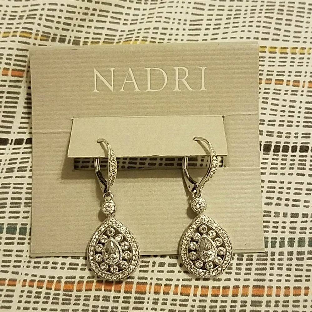 Nadri drop earrings